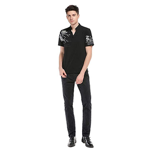 Camisetas de poliéster 100% algodón éxito de ventas para hombre servicio OEM logotipo personalizado bordado e impreso patrón sólido para polos - Product Image 3