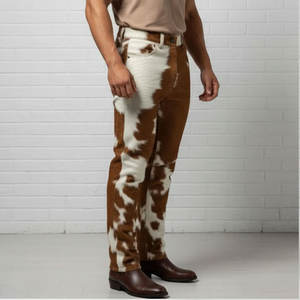 Pantalon en cuir de vachette pour homme, sur mesure, best-seller, décontracté, tendance, respirant, pour l'extérieur - Product Image 4