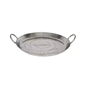Oval Shape Metal Tabletop Food Serving <b>Tray</b> With Handle Silver Plated for Restaurant Food and <b>Drinks</b> Serving <b>Tray</b> - Product Image 6