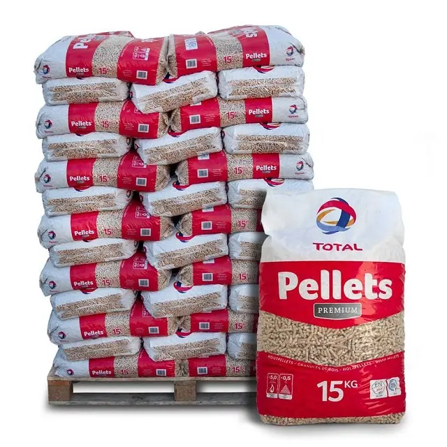 Kiefernholz pellets/EN plus Holzpellets A1 \ Holzpellets zum Verkauf 15kg Beutel