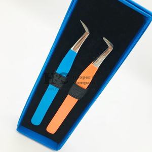 Pinzas de pestañas individuales de volumen, pinzas personalizadas para extensión de pestañas, pinzas de pestañas de etiqueta privada, embalaje personalizado, venta superior de visón - Product Image 4