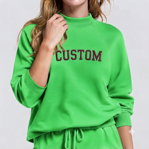 เสื้อสเวตเชิ้ตคอเต่าโอเวอร์ไซส์แฟชั่นผู้หญิง ผ้าฝ้ายเนื้อดี แขนยาว สไตล์ลำลองใส่สบายทุกวัน - Product Image 1
