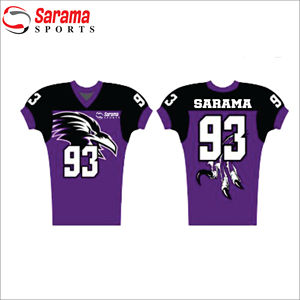 Camiseta de práctica de fútbol personalizada, camiseta de fútbol americano personalizada para jóvenes, aparejos de sarga, fútbol de alta calidad, - Product Image 1