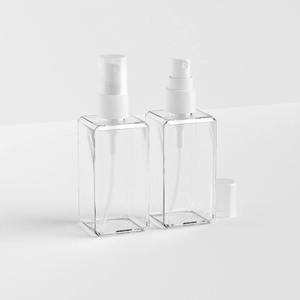 Botellas Cuadradas de PETG de 100 ml - 3.38 oz con Pulverizador, Botellas de Plástico Impresas con Serigrafía para Perfume, Envases Cosméticos Personalizados - Product Image 2