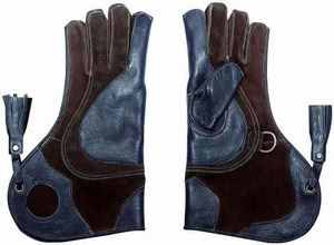 Guantes de cuero de cetrería, ropa de caza en el bosque, juego de deportes al aire libre, tiro, águila, caza, pájaros, halcón, guantes de animales - Product Image 5