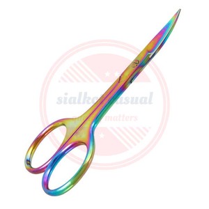 กรรไกรใบมีดโค้งหนังกําพร้าสั่งทําพิเศษ กรรไกรสแตนเลส เครื่องมือกําจัดผิวที่ตายแล้ว - Product Image 3