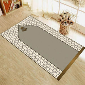 Tapis de prière religieux fin, tapis imprimé : tapis de prière musulman, avec tapis à poils doux - Product Image 1