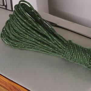 Cordón de poliéster reflectante fluorescente trenzado ecológico rojo de 2mm para zapatos de ropa de Camping y uso textil para el hogar - Product Image 4
