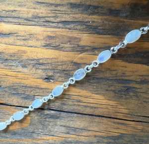 Free Size Genuine Moonstone Gemstone 925 Sterling <b>Silver</b> Designer Dainty Adjustable <b>Bracelet</b> Fine Jewelry From Indian Wholesaler - Product Image 3