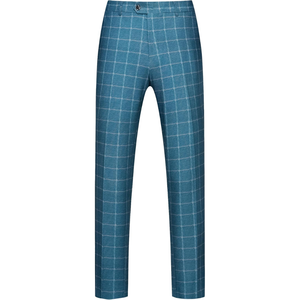 Traje de negocios formal de boda para hombre, pantalones Blazer de 3 piezas con cuello en V, tres botones, ajuste Regular, estampado de talla grande - Product Image 5