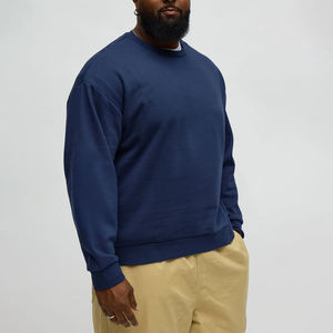 Sudadera de lana de manga larga ligera de Color sólido 300G 100% algodón poliéster espacios en blanco venta al por mayor logotipo impreso para primavera - Product Image 1