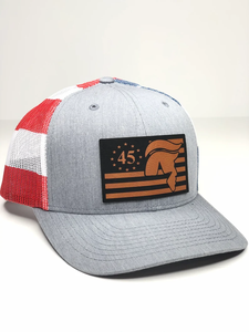 Sombreros de camionero de malla de impresión de gran oferta, Parche de cuero grabado personalizado, gorras Snapback de malla transpirable, promoción de campaña de equipo deportivo - Product Image 2