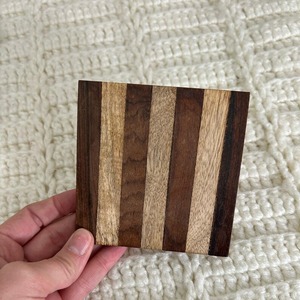 Posavasos de madera ecológicos con alfombrilla de tamaño de logotipo personalizado al por mayor para bebidas, café, té, cocina, posavasos de madera - Product Image 1