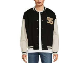 เสื้อแจ็กเก็ตแฟชั่นฤดูหนาวแผ่นปะผ้ากำมะหยี่ออกแบบได้ตามต้องการสำหรับนักศึกษาชายเสื้อเบสบอลระบายอากาศได้ดีเป็นมิตรกับสิ่งแวดล้อม - Product Image 6