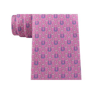 Cravatta in Seta Derby Classic Horseshoe per Uomo Tommy Hilfiger, Taglia Unica, Rosa - Product Image 3
