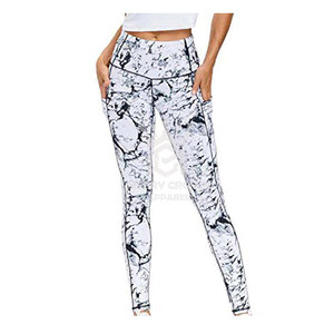 Pantalones de compresión de sublimación para mujer, mallas de yoga con cintura elástica de la más alta calidad - Product Image 1