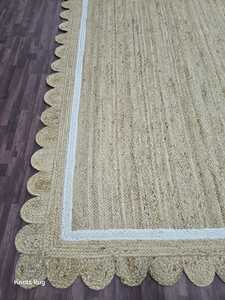 Alfombras de yute hechas a mano de primera calidad Alfombras anudadas a mano diseño moderno y color personalizar tamaño disponible - Product Image 4