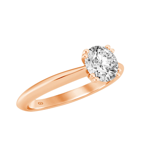 Shielded Brilliance Round Brilliant Cut <b>Solitaire</b> <b>Ring</b> 925 Sterling <b>Silver</b> Gold Vermeil Plated Luxury Fine Jewelry Gift Women - Product Image 2