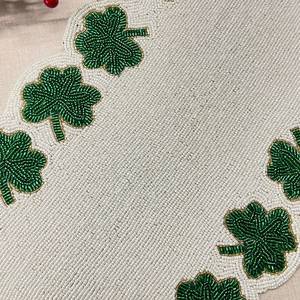 Luxury Handmade <b>Beaded</b> Non-Slip Table <b>Placemat</b> - Product Image 1