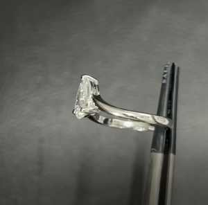 แหวนเครื่องประดับเงินสเตอร์ลิง925แหวนโซ่คิวบาคู่ลูกบาศก์เซอร์คอนครบรอบแหวนหมั้นสำหรับผู้หญิง - Product Image 6