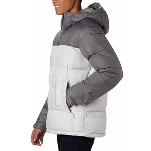 Blouson d'hiver décontracté pour homme, design matelassé tendance, écologique, réversible, respirant, léger, tissu chaud, pour l'extérieur - Product Image 3