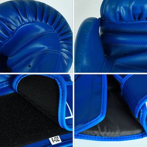 Gants de poinçonnage professionnels 16oz Logo personnalisé en cuir PU MMA Muay Thai Gants d'entraînement lacés pour la boxe en plein air Kick Boxing - Product Image 6