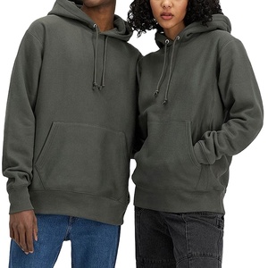 Sudaderas con Capucha Unisex Extra Grandes al por Mayor, Otoño, Ecológicas, Grises, de Felpa Pesada, 100% Algodón, con Logotipo Bordado Personalizado - Product Image 2