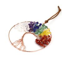 Carillons à vent en agate naturelle CRYSTAL REIKI AGATE, 18-20 pouces, design moderne Feng Shui, décoration de jardin extérieur, cadeau de sympathie