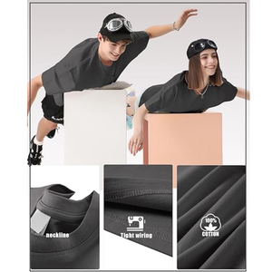 T-shirts surdimensionnés en coton 100% pour un style personnalisé ou une simplicité classique. - Product Image 5