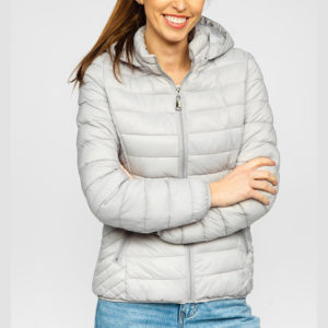 Best Selling Custom Women Winter Puffer Jacket New Arrival Polyester Nylon Best Materials Jacket With Decoration OEM Service - Product Image 2