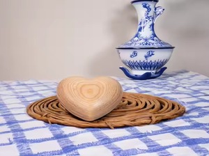 ที่แขวนผนังทำจากไม้รูปหัวใจไม้ที่ทันสมัยของขวัญแสนสบายสำหรับบรรเทาความเครียดความวิตกกังวลและแขวนผนัง - Product Image 5