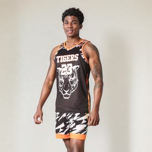 High Quality Breathable Plus <b>Size</b> <b>Basketball</b> Uniform with Custom Logo 100% Polyester Fabric Comfortable Design - Product Image 3