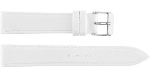 Unisex <b>Leather</b> 7 White Classic Genuine Luxury Watch Strap 20mm Breathable Water-Resistant Smart Watch Band Soft Light Adjustable - Product Image 6