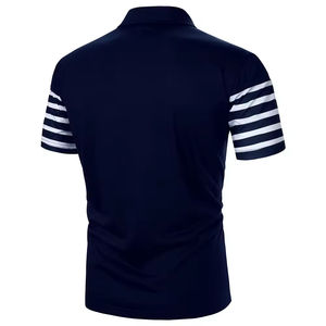 2025 ventes directes d'usine personnalisées doux polos vierges grande taille hommes col montant conception personnalisée respirant hommes polos - Product Image 3