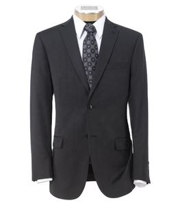 Traje de Negocios de Poliéster OEM con Logotipo Personalizado, Unisex, Sólido, Tejido, de Dos Piezas, Corte Ajustado, Blazer Cruzado BY HI 2026 - Product Image 1