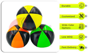 Fabricante de bolas de malabares rítmicas de tela de PVC suave al por mayor de alta calidad disponibles en diferentes colores - Product Image 4