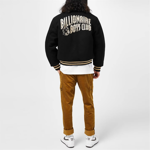 Vestes d'université à la mode pour hommes vêtements de rue personnalisés respirants de haute qualité couleur noire vêtements décontractés confortables - Product Image 6