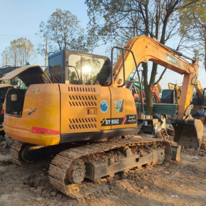Performances supérieures de mini excavatrice hydraulique de Sany SY95C Offre Spéciale utilisées avec le roulement d'engrenage de moteur de noyau seulement quelques heures utilisées - Product Image 1