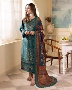 Venta caliente vestido de las mujeres musulmanas indias con bordado de impresión de diseño vestido paquistaní para las mujeres WS INTERNACIONAL - Product Image 6