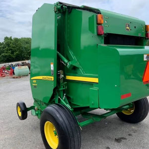 Empacadora de heno redonda más vendida Tractor de empacadora de heno redondo John Deer bastante usado Fácil de operar Comprar Tractor de empacadora de heno redonda automática - Product Image 1