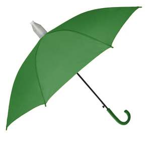 Ombrello automatico a 8 costole verde a facile apertura antipioggia e senza gocciolamento con tazza per collettore d'acqua impermeabile e resistente - Product Image 1