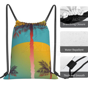 High Performance Foldable Simple Sports <b>Drawstring</b> Gym <b>Bag</b> Breathable Polyester Enhanced Safety Large Capacity for Active Use - Product Image 5