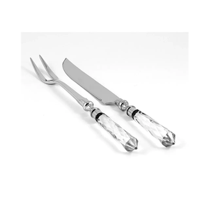 Cuillère en acier inoxydable d'une seule pièce Ensemble de couverts de qualité supérieure comprenant une fourchette et un couteau Look royal de qualité supérieure - Product Image 5