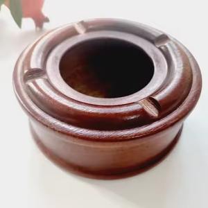 Luxury Solid Wood <b>Ashtray</b> with Cover High Quality Wooden <b>Ashtray</b> for Household Living Room Tea Table - Product Image 2