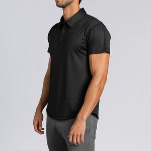 T-shirt respirant en coton tricoté anti-boulochage à manches courtes pour homme grande taille, design tendance, vente chaude - Product Image 3