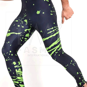 Leggings de compression Offre Spéciale pour hommes de taille personnalisée avec impression par sublimation pour l'entraînement sportif - Product Image 5