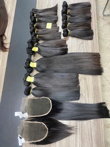 2026 Venta al por mayor de cabello humano virgen 100% natural con cutícula alineada, liso, doblemente estirado, paquetes de cabello virgen vietnamita para proveedores - Product Image 4