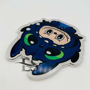 กระเบื้องขนตาอะคริลิคพร้อมแม่เหล็กแผ่นติดขนตาตัวการ์ตูนน่ารักสั่งทำได้ - Product Image 3