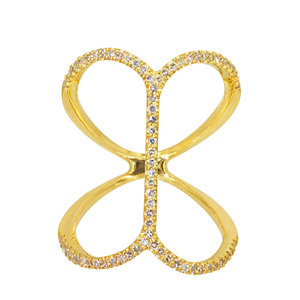 Anillo de oro amarillo de 18 quilates con diamantes naturales, joyería fina - Product Image 6
