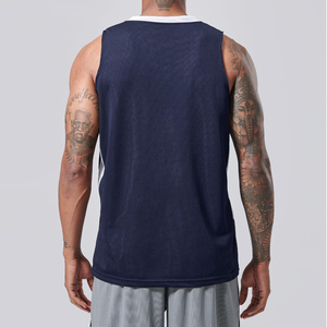 Maillot de basket-ball personnalisé pour homme, à séchage rapide, maillot de basket-ball professionnel, maillot rétro, respirant, double face, réversible - Product Image 2